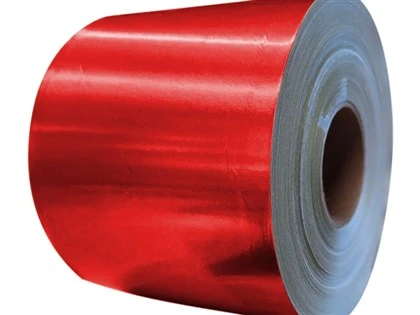 Röda aluminiumfolie